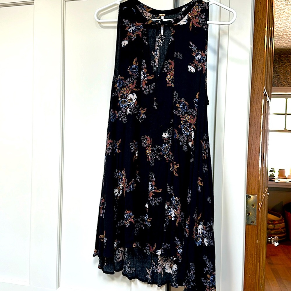Free People floral print mini dress
